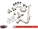 AWE SwitchPath Exhaust w/4" Black Tips 2018-19 Volkswagen Golf R Mk7.5