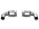 Akrapovic Titanium Link Pipe Set w/100 Cell Catalytic Converters 2010-13 Porsche 911 Turbo/S 997