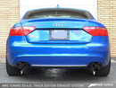 AWE Track Exhaust w/3.5" Black Tips 2008-12 Audi S5 4.2 B8