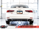 AWE Non-Resonated Track Exhaust w/3.5" Chrome Tips 2018-24 Audi S5 Sportback