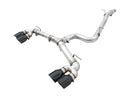 AWE Track Exhaust w/4" Black Tips 2018-19 Volkswagen Golf R Mk7.5