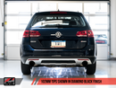 AWE Touring Exhaust w/4" Black Tips 2017-19 Volkswagen Mk7 Golf Alltrack/Sportwagen 4Motion