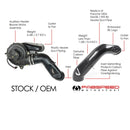 Fabspeed Carbon Fiber Heater Duct Tube 1995-98 Porsche 911 Carrera (993)