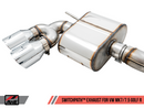 AWE SwitchPath Exhaust w/4" Black Tips 2018-19 Volkswagen Golf R Mk7.5