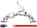 AWE SwitchPath Exhaust w/4" Black Tips 2018-19 Volkswagen Golf R Mk7.5
