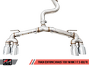 AWE Track Exhaust w/4" Chrome Tips 2018-19 Volkswagen Golf R Mk7.5