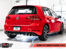 AWE Track Exhaust w/4" Chrome Tips 2018-19 Volkswagen Golf R Mk7.5
