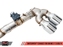 AWE SwitchPath Exhaust w/4" Black Tips 2018-19 Volkswagen Golf R Mk7.5