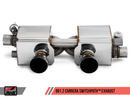 AWE SwitchPath Exhaust w/4" Chrome Tips 2017-19 Porsche 911 Carrera/S (w/PSE) 991.2