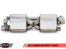 AWE SwitchPath Exhaust w/4" Chrome Tips 2017-19 Porsche 911 Carrera/S (w/PSE) 991.2