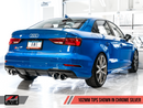 AWE Tuning 2015-20 Audi S3 (8V) SwitchPath Exhaust System with 102mm Chrome Silver Tips.-MGC Suspensions