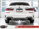 AWE Tuning 2019+ BMW M340i (G20) Resonated Touring Edition Exhaust - Quad Diamond Black Tips - MGC Suspensions