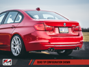 AWE Tuning BMW F3X N20/N26 328i/428i Touring Edition Exhaust Quad Outlet - 80mm Diamond Black Tips - MGC Suspensions