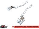 AWE Tuning 2018-19 BMW M5 (F90) 4.4T AWD SwitchPath Axle-Back Exhaust System with Chrome Silver Tips-MGC Suspensions