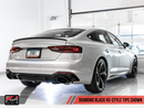 AWE Tuning 2019 Audi RS5 Sportback B9 Touring Edition Exhaust System with Diamond Black RS Style Tips. (Resonated for Performance Catalyst)-MGC Suspensions