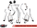 AWE Tuning 2019 Audi RS5 Sportback B9 Touring Edition Exhaust System with Diamond Black RS Style Tips. (Resonated for Performance Catalyst)-MGC Suspensions