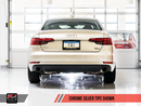 AWE Tuning 2017-18 Audi A4 Quattro (B9) Track Edition Exhaust with Chrome Silver Tips (Includes Downpipe)-MGC Suspensions