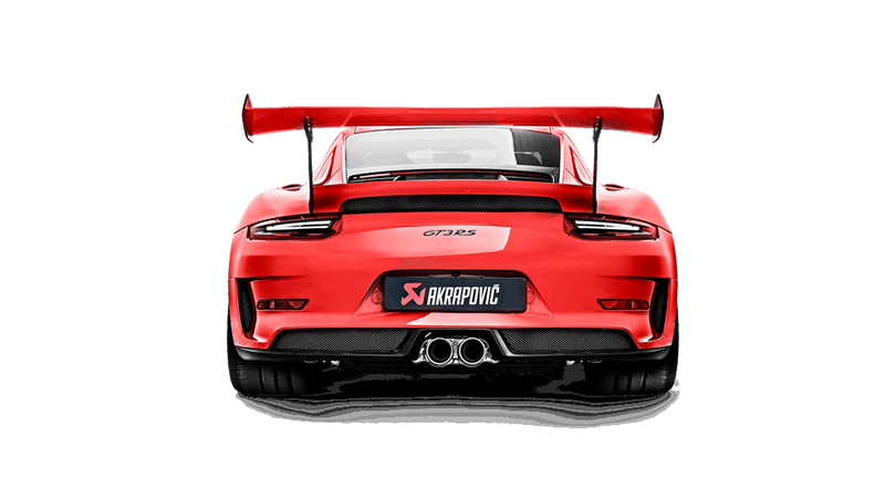 Akrapovic 2018 Porsche 911 GT3 RS (991.2) Slip-On Race Line Titanium Exhaust System with Titanium Tips - MGC Suspensions