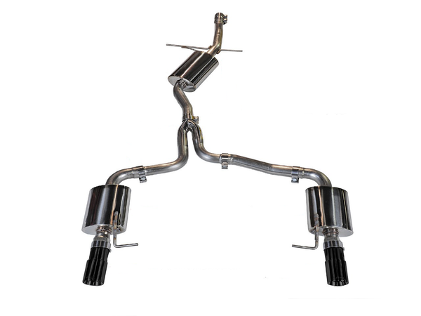 AWE Touring Exhaust w/3.5" Black Tips 2009-16 Audi A4 (B8)