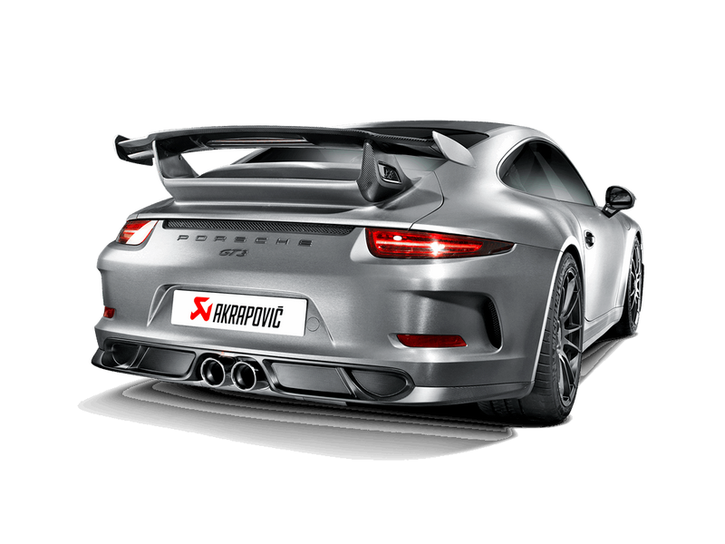 Akrapovic Slip-On Titanium Exhaust w/Titanium Tips 2014-17 Porsche 911 GT3 991