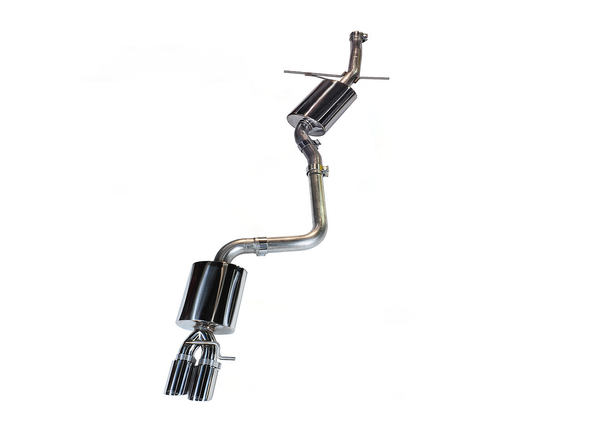 AWE Touring Exhaust w/3.5" Single Outlet Polished Tips 2009-17 Audi A5 2.0T (B8)