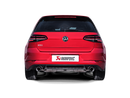 Akrapovic Slip-On Titanium Exhaust w/Carbon Fiber Tips 2017+ Volkswagen Golf GTI Mk7