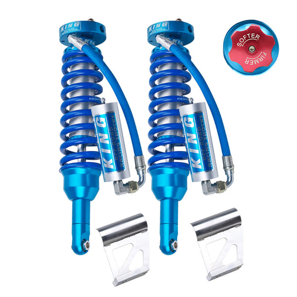 King Shocks Front 2.5 Dia Coilovers w/Remote Reservoir & Adjuster 2005+ Toyota Tacoma (6 Lug)