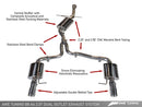 AWE Touring Exhaust w/Polished Tips 2009-16 Audi A4 (B8)