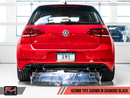 AWE Track Exhaust w/4" Black Tips 2018-19 Volkswagen Golf R Mk7.5