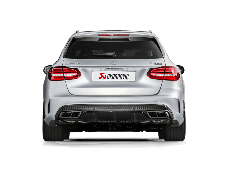 Akrapovic Evolution Titanium Exhaust w/Carbon Tips & Link Pipe 2015-18 AMG C63 Estate