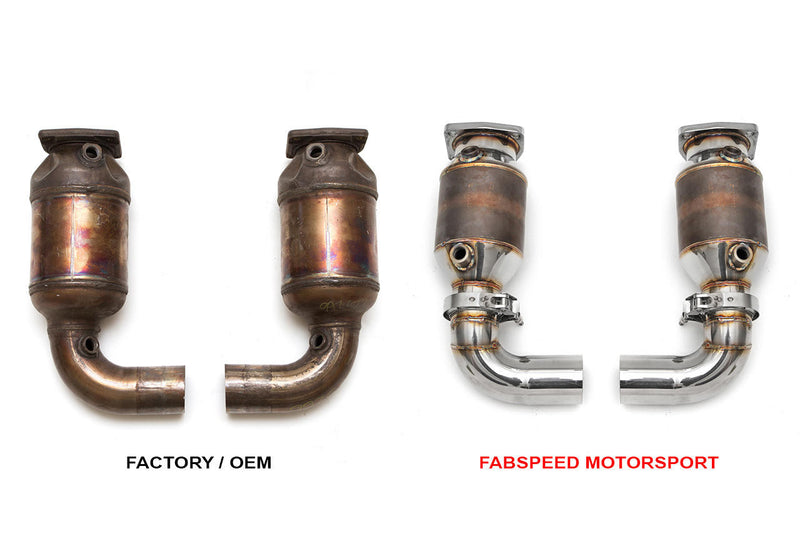 Fabspeed Sport Catalytic Converters 2011 Porsche 911 GT2RS 997.2