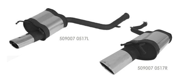 Remus Mercedes C-Class W204 Sedan 2007 Axle Back