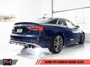 AWE Tuning 2018-21 Audi S5 Coupe 3.0T (B9) Track Edition Exhaust System with 102mm Chrome Silver Tips-MGC Suspensions