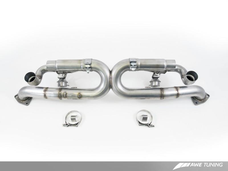 AWE Tuning Porsche 991 SwitchPath Exhaust for PSE Cars Chrome Silver Tips - MGC Suspensions