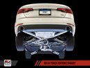 AWE Tuning Audi B9 A4 Track Edition Exhaust Dual Outlet - Chrome Silver Tips (Includes DP) - MGC Suspensions