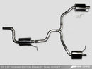 AWE Tuning VW CC Touring Edition Exhaust Dual Outlet - Diamond Black Tips - MGC Suspensions