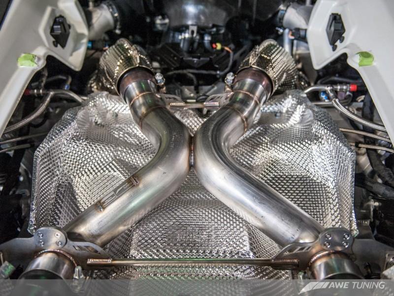 AWE Tuning McLaren 650S Performance Exhaust - Black Tips - MGC Suspensions