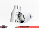 AWE Tuning BMW F3X 340i Touring Edition Axle-Back Exhaust - Chrome Silver Tips (90mm) - MGC Suspensions
