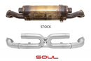 SOUL Performance 2009-11 Porsche 997.2 Carrera Center Muffler Bypass Exhaust - MGC Suspensions
