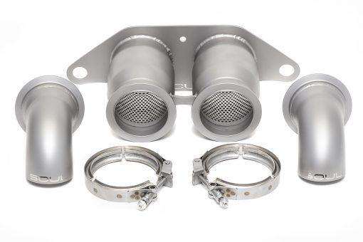 Porsche 991.1 / GT3 Bolt-On Resonated Turn Down Exhaust Tips - MGC Suspensions