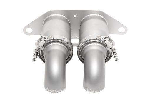 Porsche 991.1 / GT3 Bolt-On Resonated Turn Down Exhaust Tips - MGC Suspensions