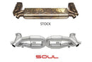 SOUL Performance 2013+ Porsche 991 Turbo Competition X-Pipe Exhaust System - MGC Suspensions