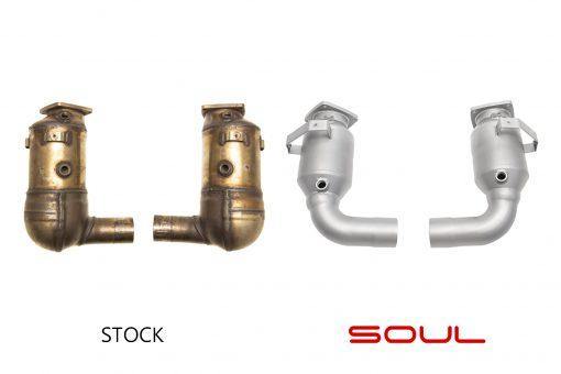 SOUL Performance Porsche 991.2 Carrera Base or S (without PSE) 200 Cell High Flow Catalytic Converters - MGC Suspensions