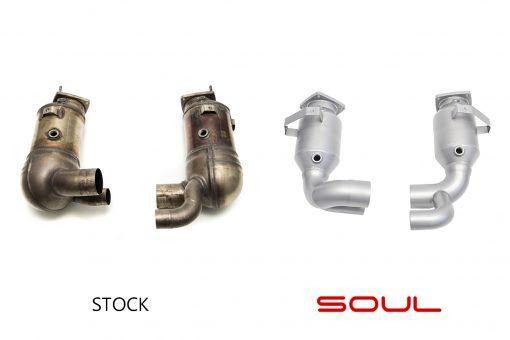 SOUL Performance Porsche 991.2 Carrera (with Factory Sport Exhaust) 200 Cell Catalytic Converters - MGC Suspensions