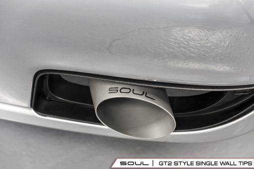 SOUL Performance Porsche 997.1 Turbo GT2 Style Bolt On Exhaust Tips - MGC Suspensions