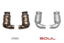 SOUL Performance Porsche 997.2 Turbo 200 Cell Catalytic Converters - MGC Suspensions