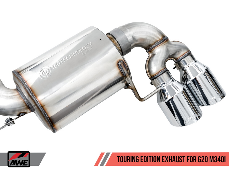 AWE Tuning 2019+ BMW M340i (G20) Non-Resonated Touring Edition Exhaust (Uses OEM Tips)-MGC Suspensions