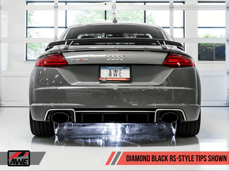 AWE Tuning 2018-19 Audi TT RS 2.5 Turbo SwitchPath Exhaust with 180mm Diamond Black RS Style Tips-MGC Suspensions