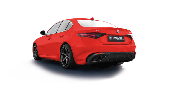 Remus Alfa Romeo Giulia Veloce Q4 AWD Type952 10/2016 2.0L Turbo Multiair 206 kw Axle Back