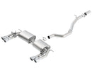 Borla 15-18 Audi S3 S-Type Dual Round Rolled Catback Exhaust - MGC Suspensions